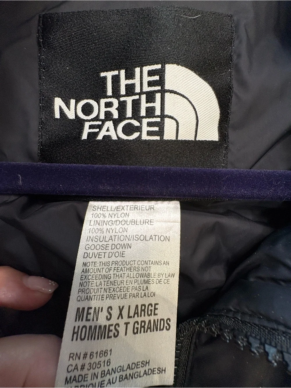 The North Face Men's Black Quilted Puffer Jacket - XL